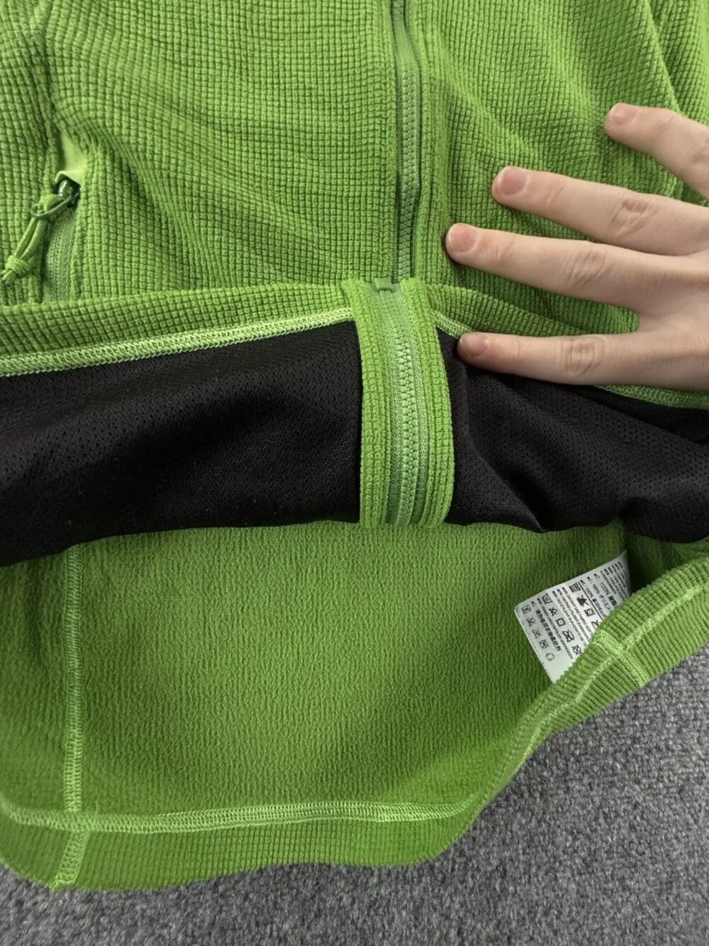 Arc'teryx Delta LT 14459 Jacket Polyester Medium Fleece Green Logo Gorp Women